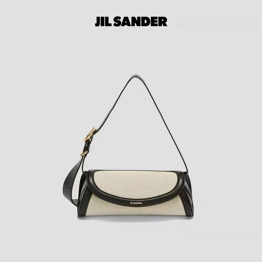 Jil Sander Shoulder Bag Women's New Cannolo High Appearance Colored Versatile Retro Crossbody Bag as a Gift for Best Friends