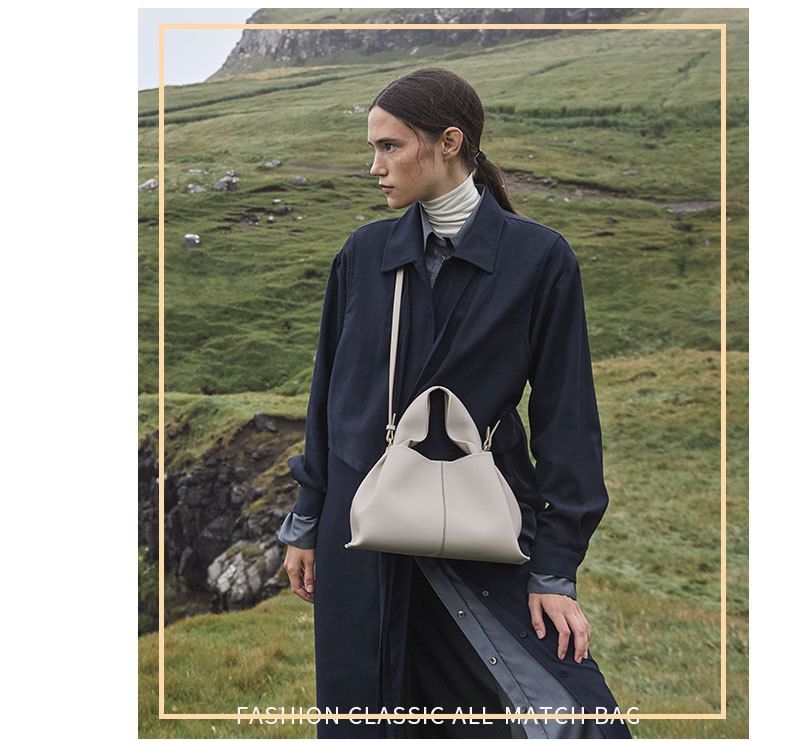 French polene genuine leather dumpling bag for women Neuf 9 fashionable one shoulder crossbody noble handbag cloud French bag